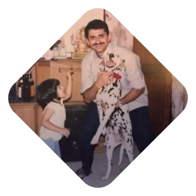 Dr. (Col.) Vijay Langer with child